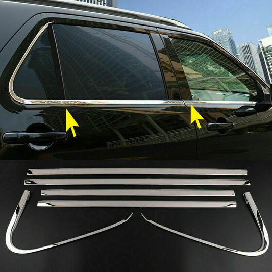 6pcs for Ford Explorer 2011-2019 S.Steel Car Bottom Window Frame Sill Cover Trim