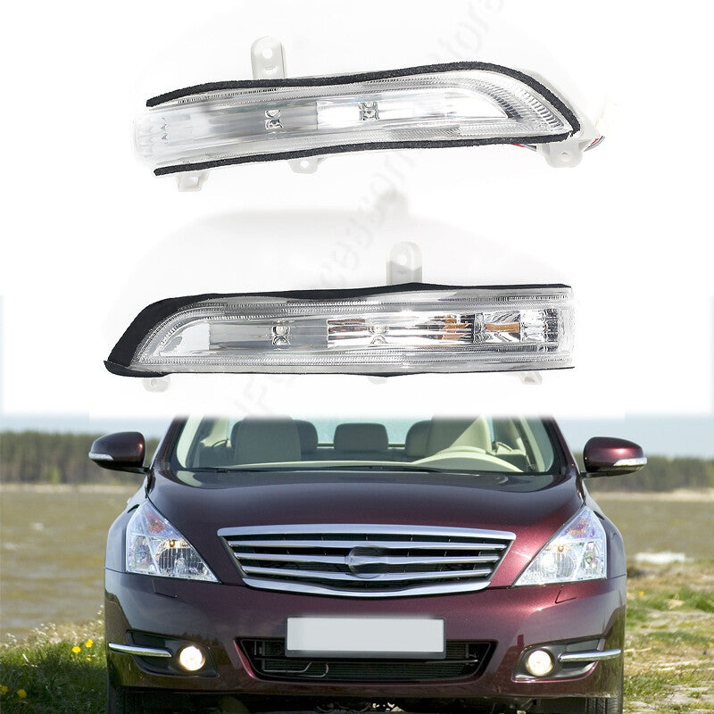 1 Pair New Rear View Mirror Side Turn Signal Lights For Teana 2008-2012 v