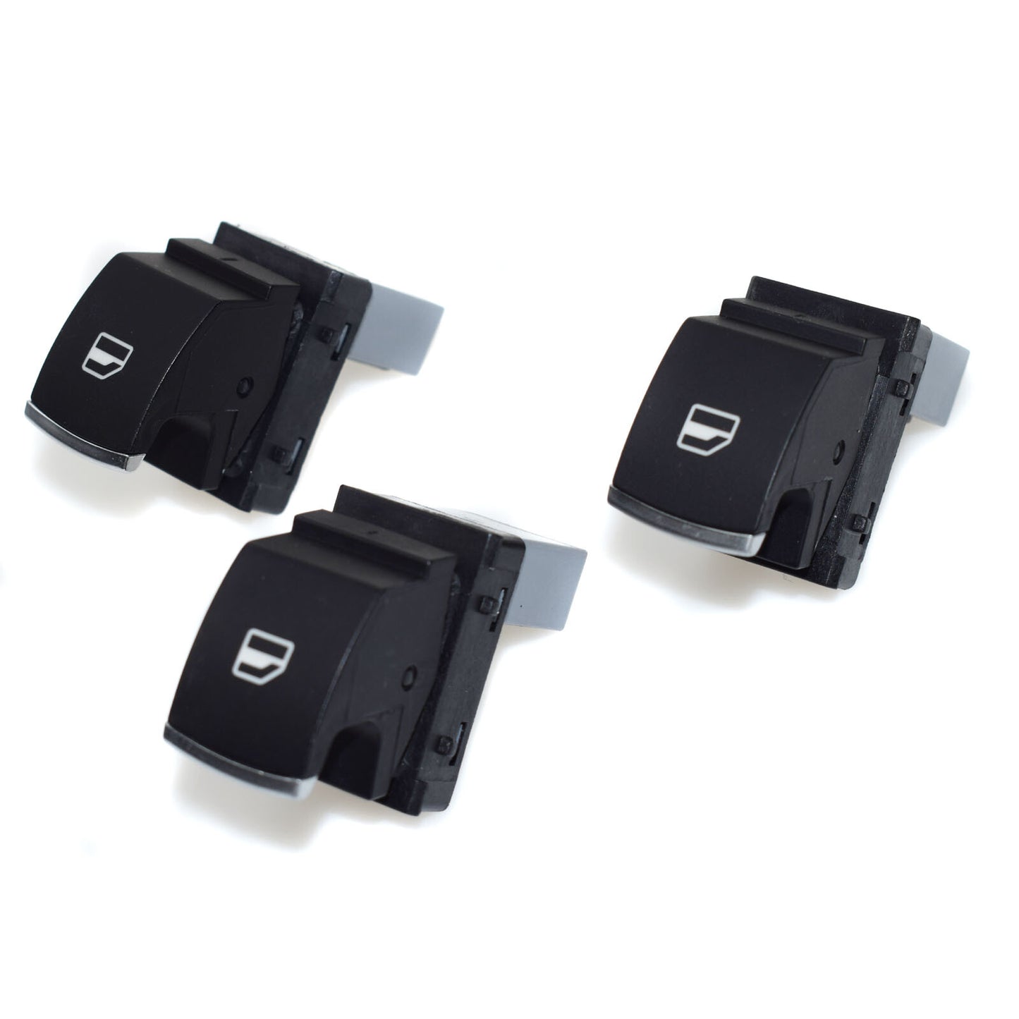 3-piece chrome passenger window switch set suitable for Golf , for Jetta MK5, MK6, for Passat CC, for Tiguan - v