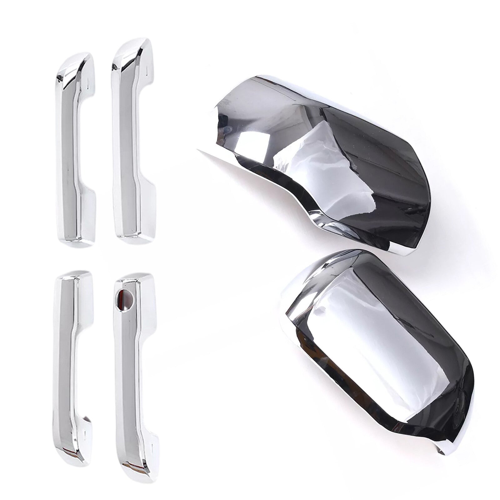 For 2022-2024 for Toyota TUNDRA CREW MAX Chrome Cover Mirror w/ blinker+4 handle