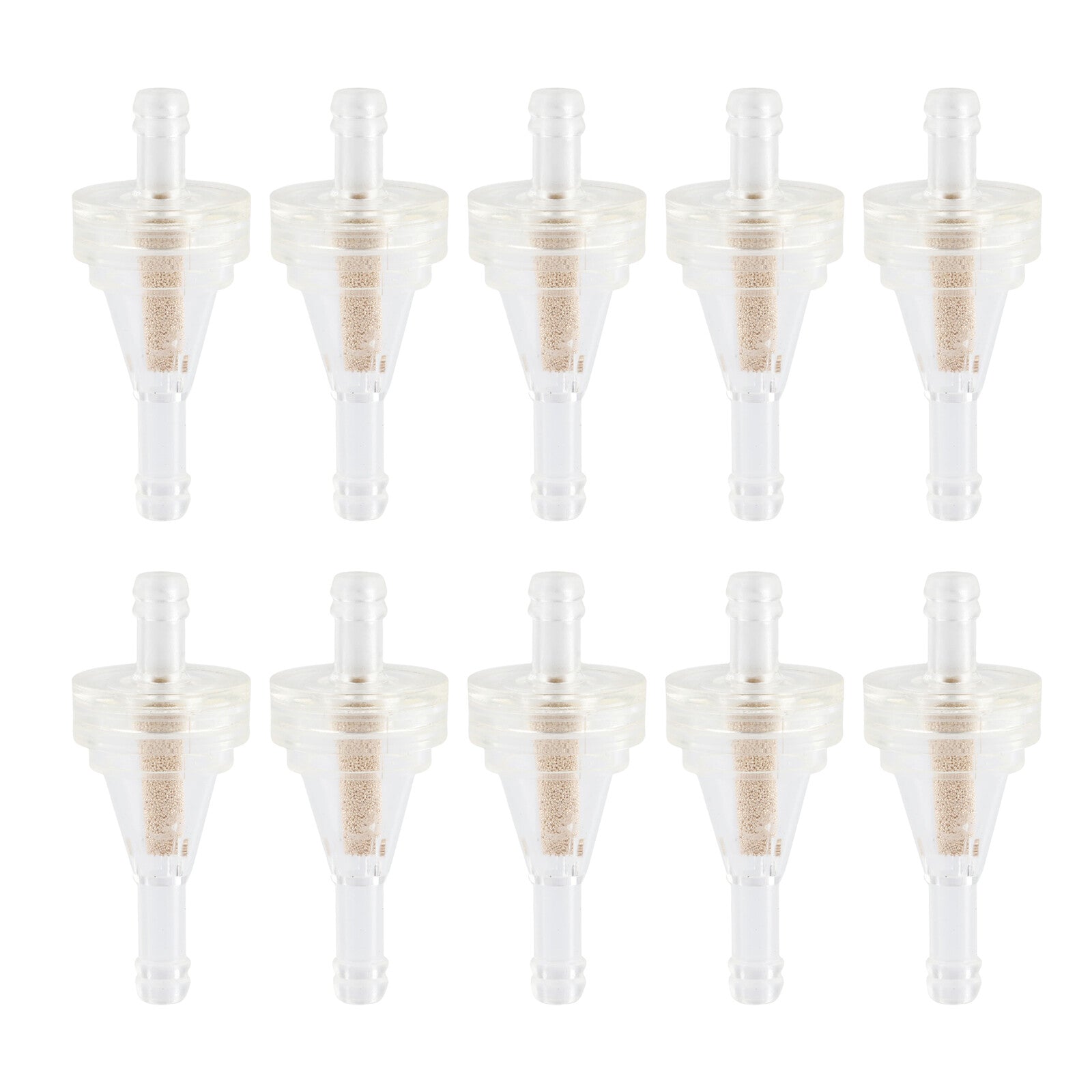 10Pcs Universal 1/4 6mm Inline Gas Fuel Filter For Motorcycle Dirt Bike ATV UTV