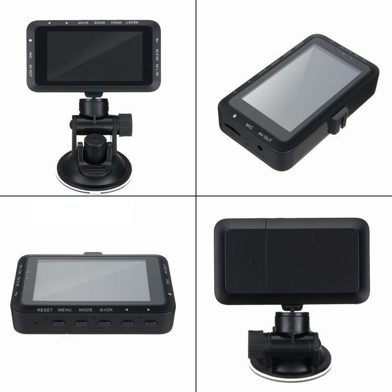 3 Waterproof LCD Motorcycle DVR, High-Definition Camera, Dual Lens 1080p Recorder, Stylish n