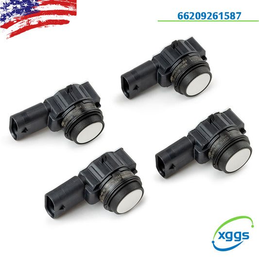 4PCS White Bumper PDC Parking Sensor 66209261587 for BMW F20 F22 F30 F31 F84 F80