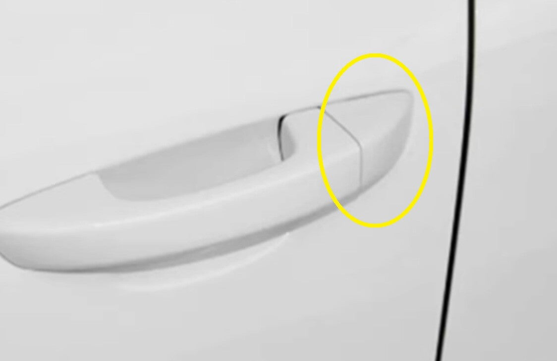 Front left Door Handle Lock Cylinder Cover White for VW Touareg 11-17