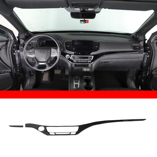 Gloss black dashboard panel cover trim for Honda Ridgeline Passport Pilot 16-22- n