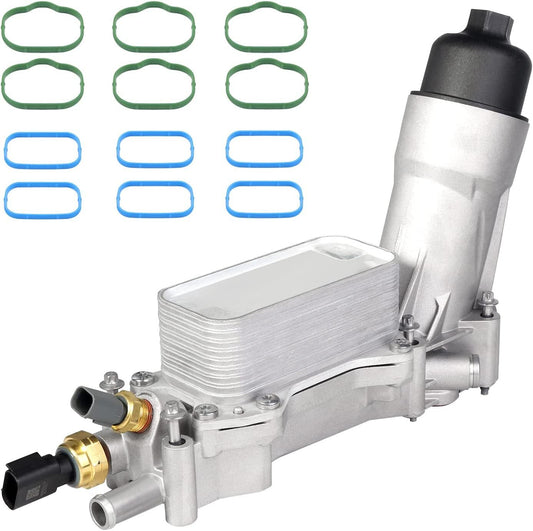 Aluminum alloy engine oil filter housing suitable for 2017-2018 for Dodge for Jeep for Chrysler for Ram 3.6L Q