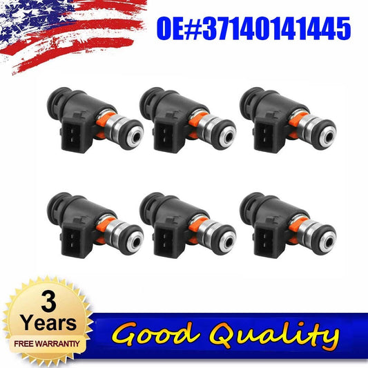6-pack IWP022 fuel injectors 021906031D suitable for Volkswagen EuroVan, for Jetta , and for Golf 1999-2003