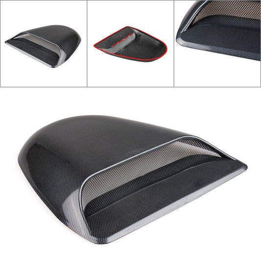 Carbon Universal Car SUV Decorative Air Flow Intake Hood Scoop Vent Bonnet Cover