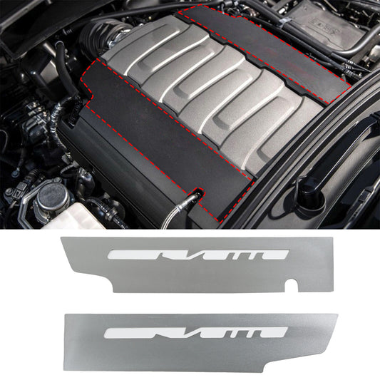 ABS carbon fiber front grille cover with V-shaped logo ring trim for Alfa Romeo Giulia
