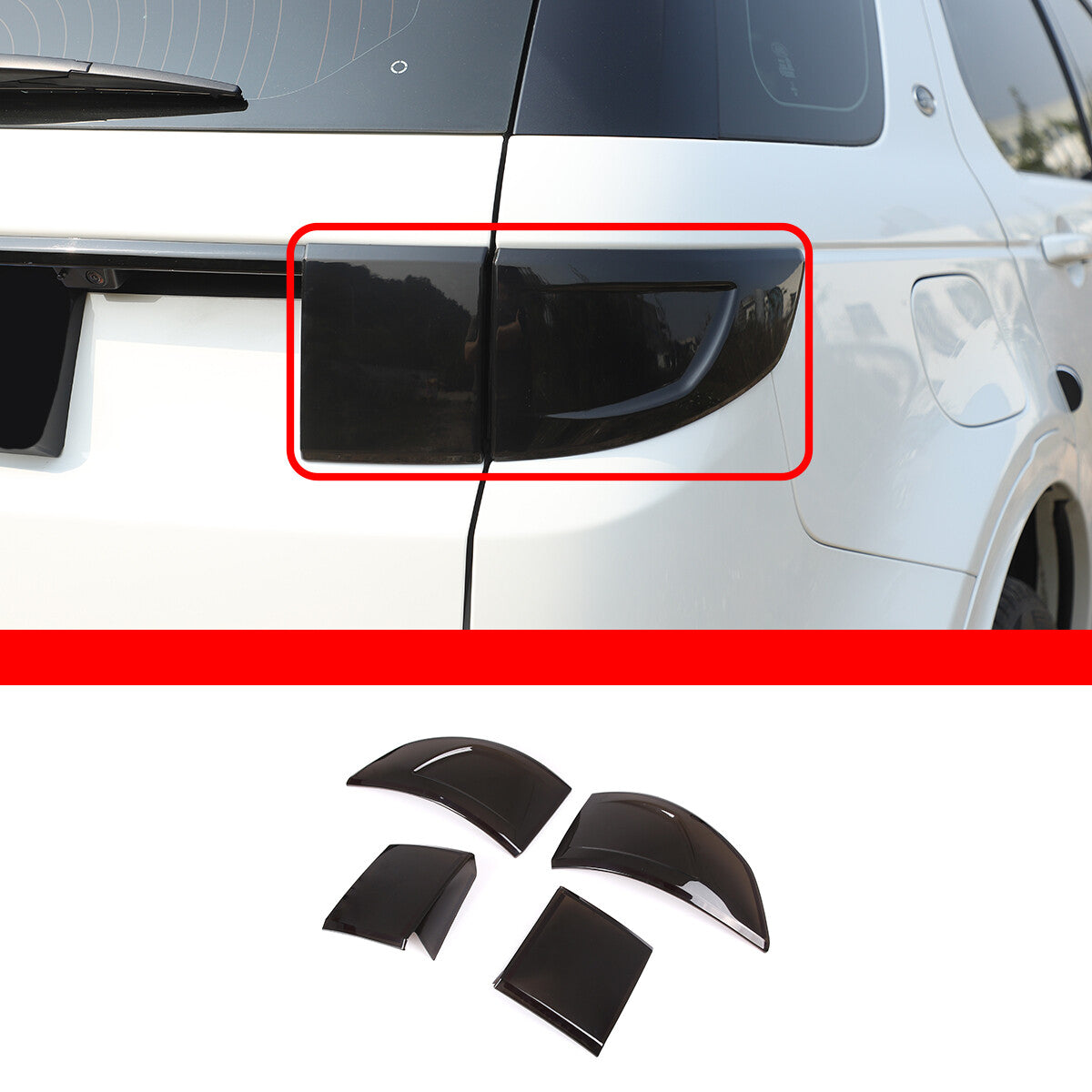 Smoke Black ABS Taillight Protector for Land Rover Discovery Sport 20-22 n