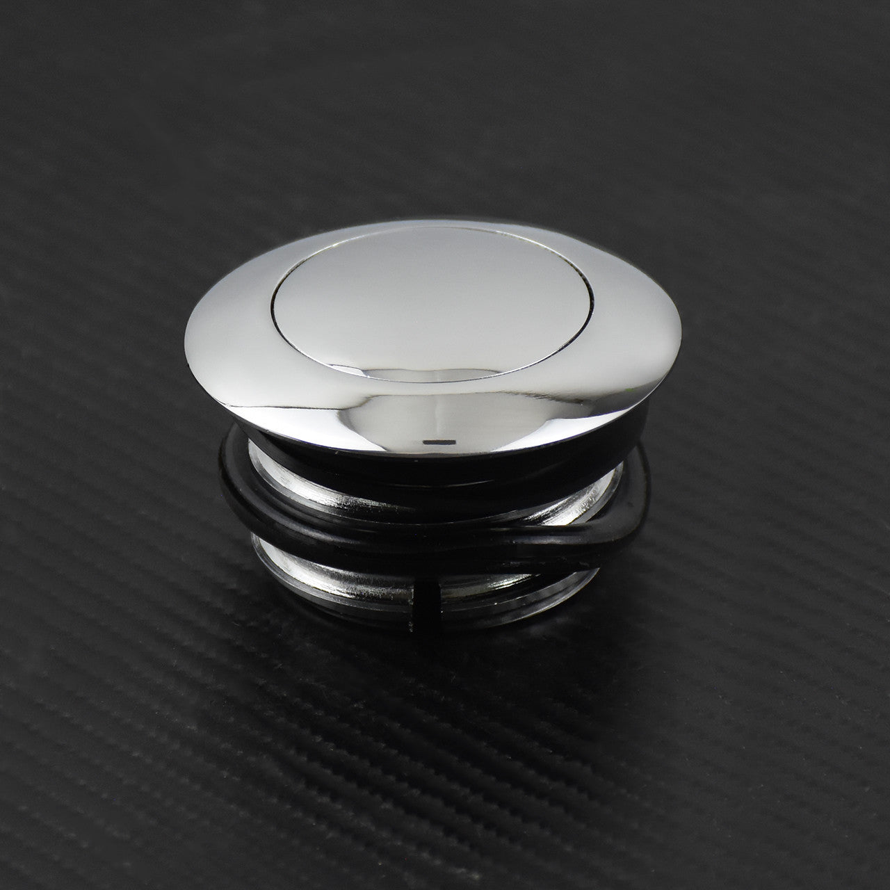 Chrome Flush Pop Up Gas Cap Fuel Tank Screw Fit for Harley Sportster Touring FXD Q