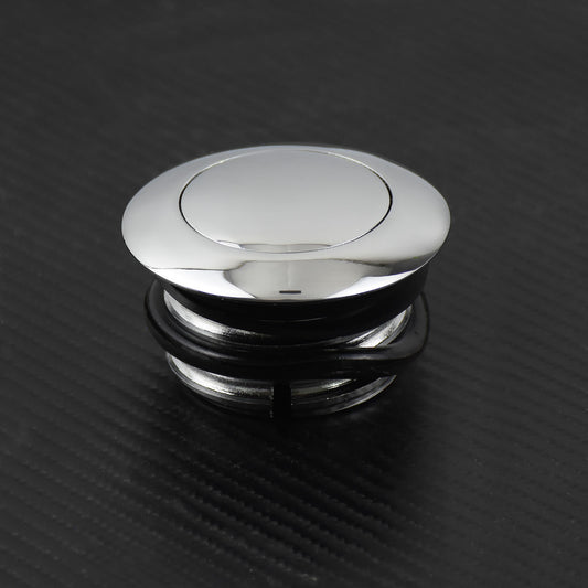 Chrome Flush Pop Up Gas Cap Fuel Tank Screw Fit for Harley Sportster Touring FXD Q