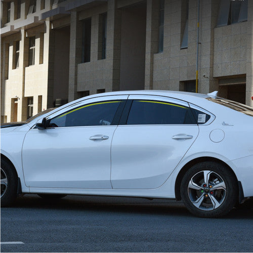 for Kia Forte 2019-2023 silver Window Wind Visors Sun Rain Guard Vent Deflectors