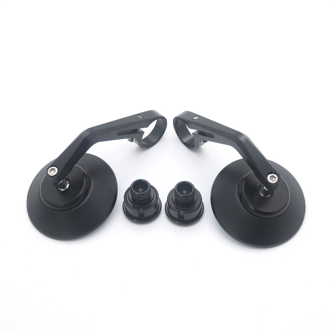 Black CNC Round Handlebar end Side Mirror For Benelli Leoncino 500 502c 752s Q