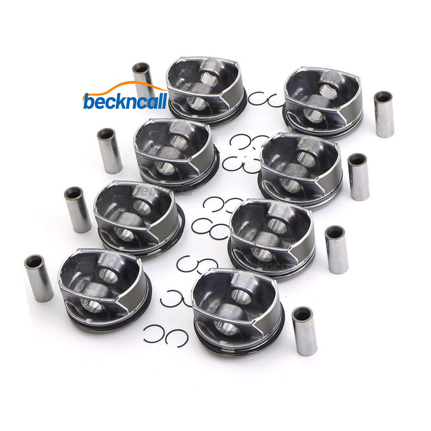 8PCS Pistons  Rings Kit ¦µ96mm for Cayenne for Panamera S GTS 957 970 4.8L V8 07-19