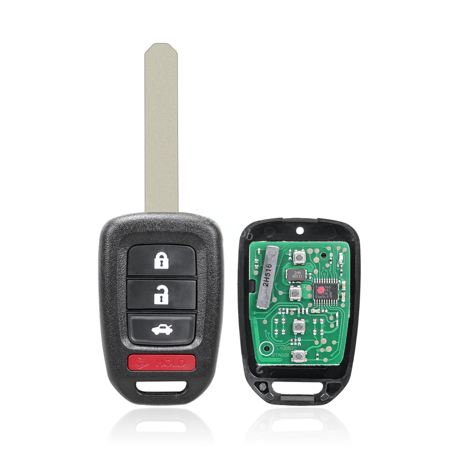 2 For 2016 2017 2018 2019 2020 for Honda for Civic for Smart Remote Car Key Fob MLBHLIK6-1TA Q