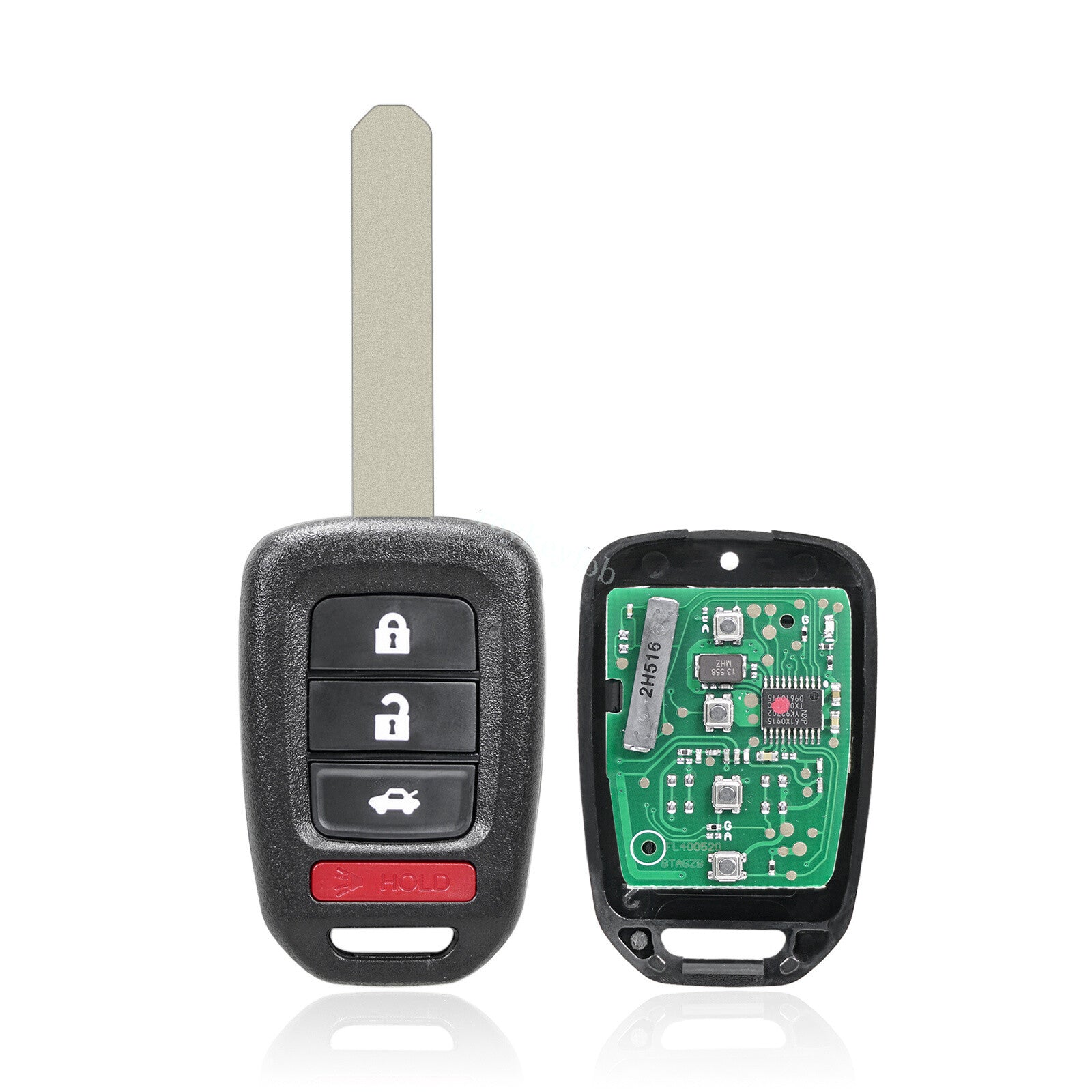 2 For 2016 2017 2018 2019 2020 for Honda for Civic for Smart Remote Car Key Fob MLBHLIK6-1TA Q