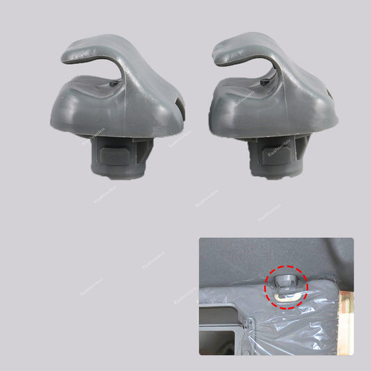 2X Gray Sun Visor Hook Retainer Clips for Honda for Civic for CR-V 07-11 88217S01A01ZA Q
