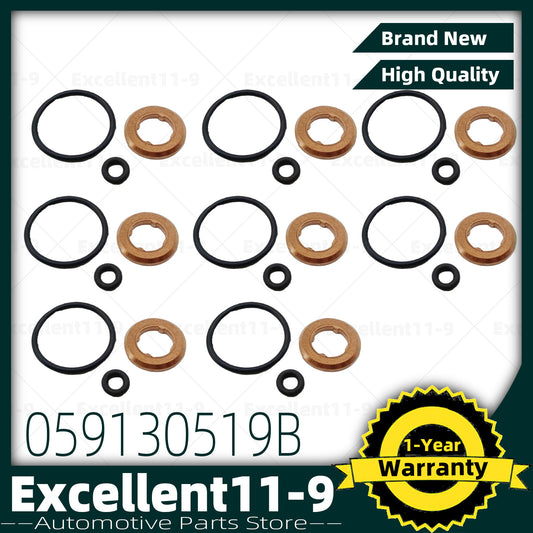 8Pcs Injector Nozzle Seal Gaskets Kit for AUDI A4 Q5 for VW Touareg 059130519B n