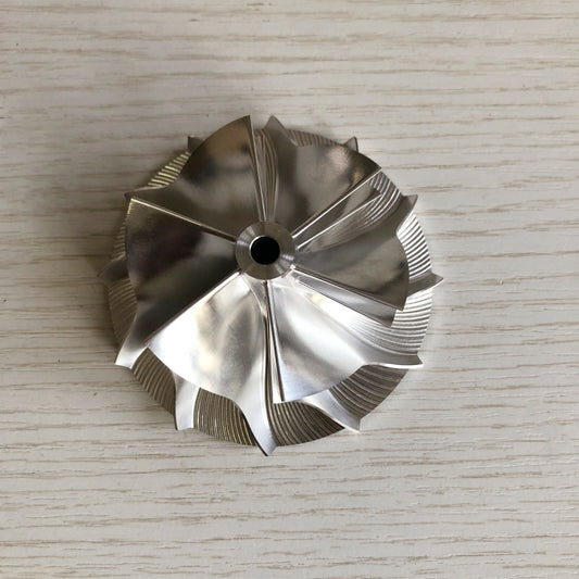 RHF5 54.06/71.40 mm 6+6 blade high-performance turbine blank compressor wheel