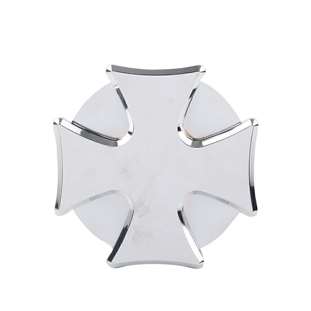 for Harley Dyna Sportster Chrome CNC Cross Gas Cap Fuel Tank Right-hand Thread Q