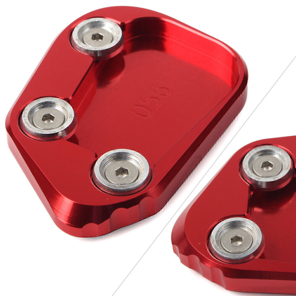 Red Side Stand Kickstand Pad Extension Bracket Plate for Honda CBR250RR 2017-18