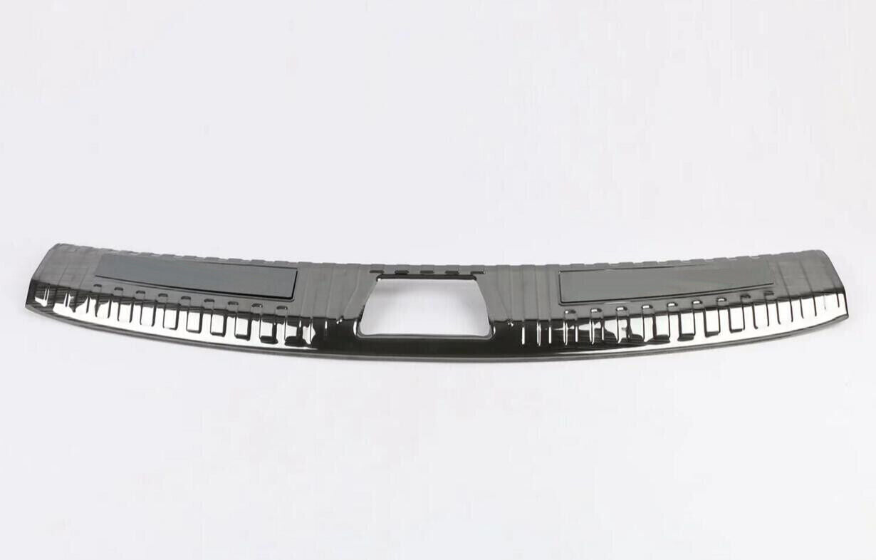 Black Rear Bumper Sill Scuff Plate Cover Guard Trim for Cadillac XT6 2020-2022