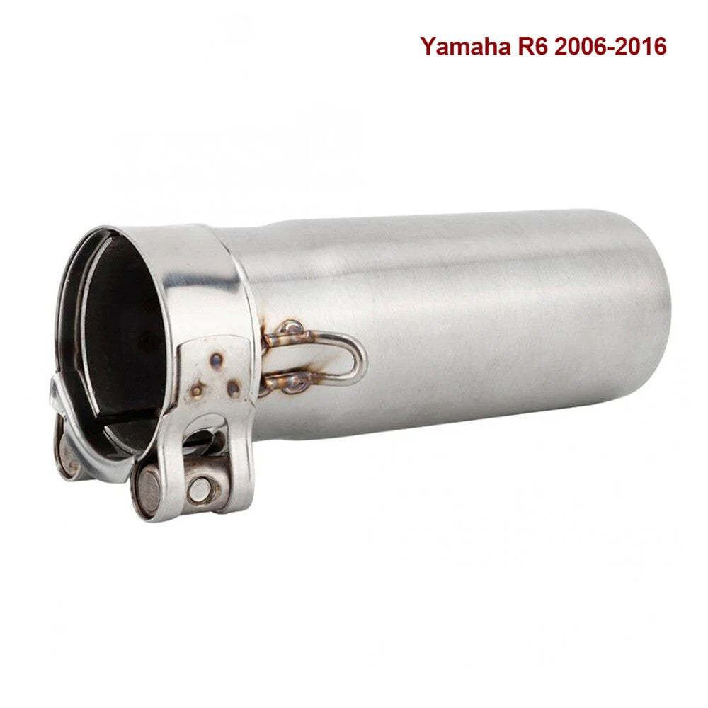 Middle Link Pipe Connection Pipe for YAMAHA R6 Exhaust Pipe Mid Tube 2006-2016