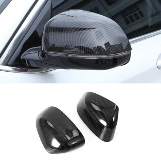 Carbon fiber 2-piece side mirror cover trim for BMW X3 G01 2018-2022