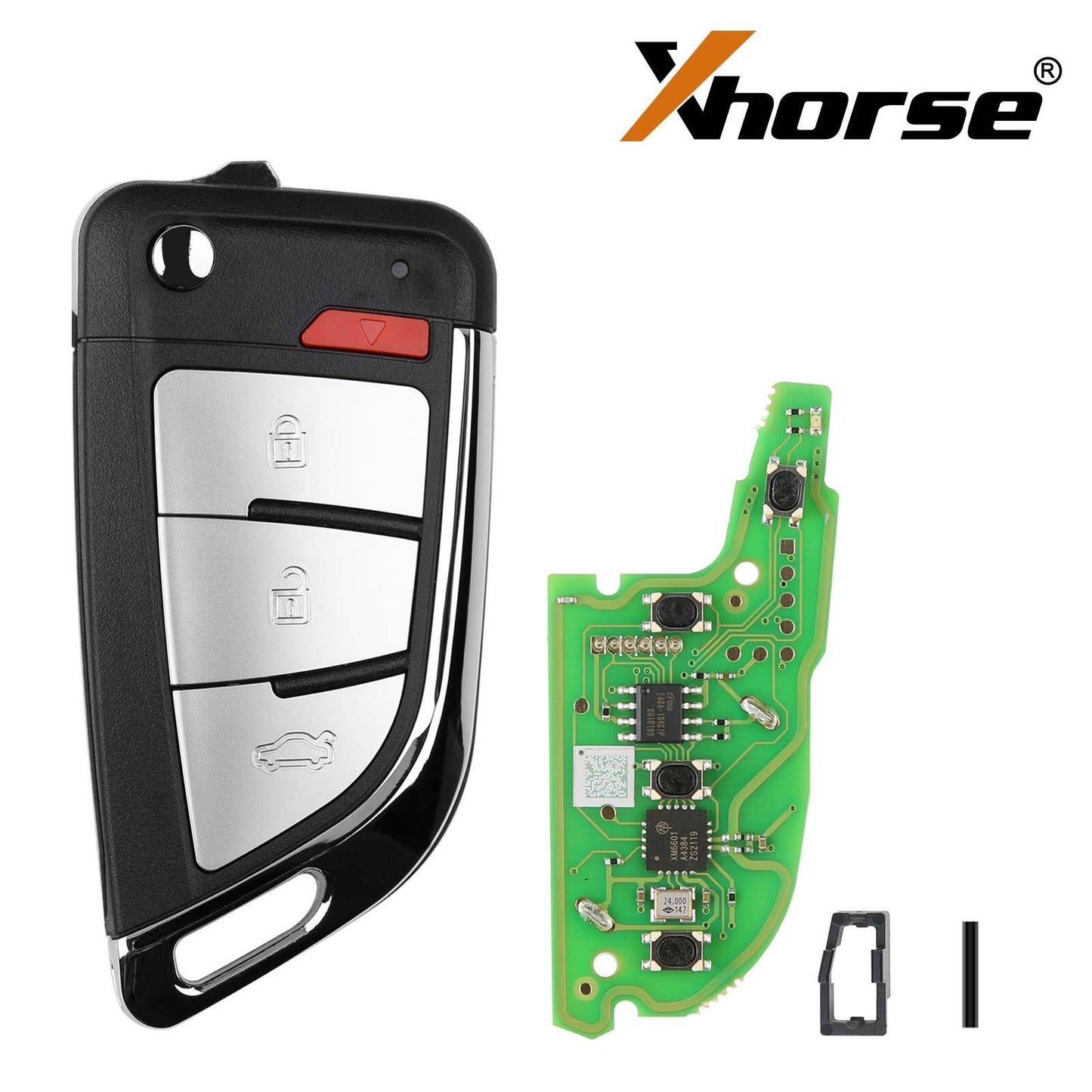 5x XKKF20EN Wire Remote Key Memoeial 3+1 Buttons For H.onda/ for Buick / for Ford HK