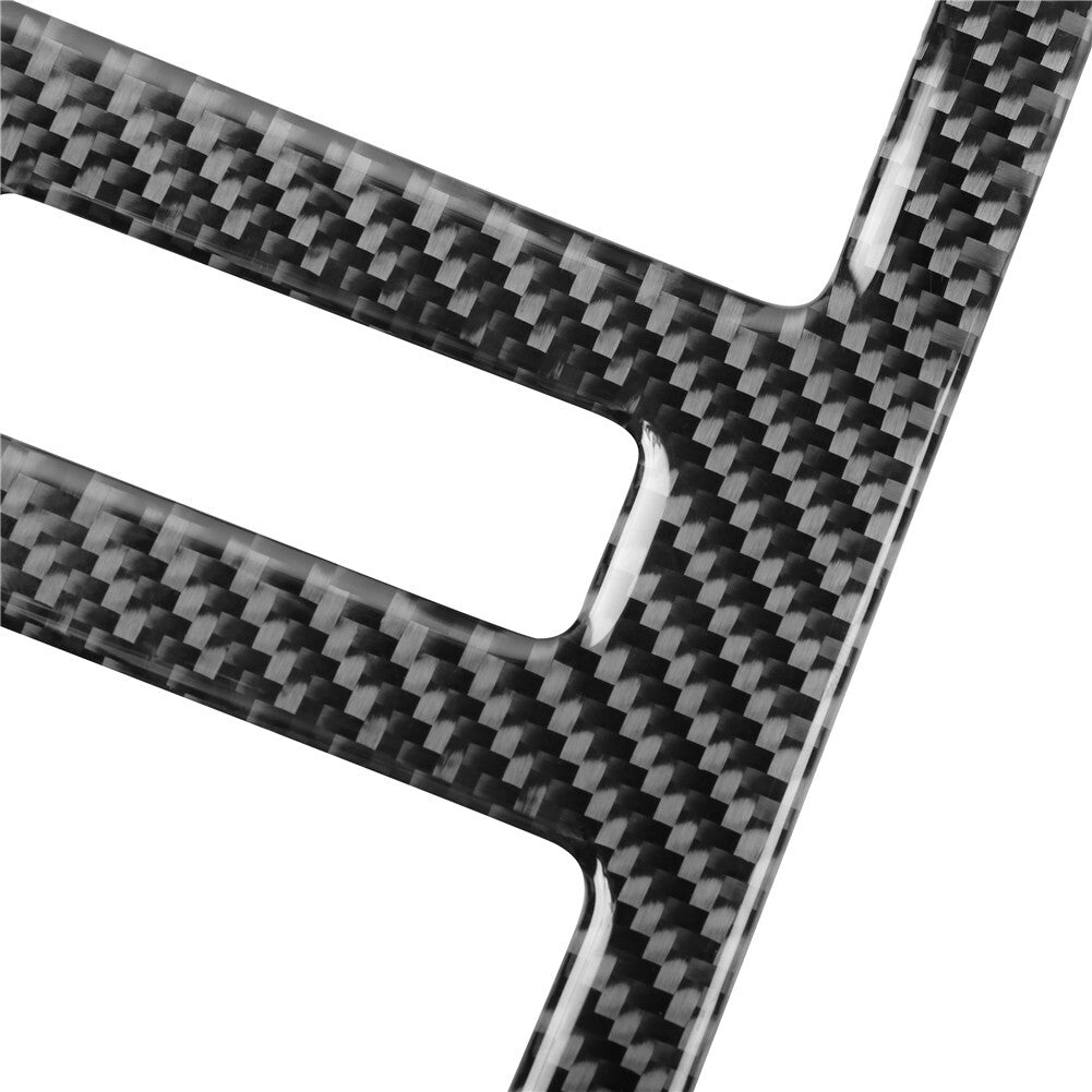 Red Carbon Fiber Gear Shift Side Panel Cover Trim for Subaru Forester 2013-2018 v