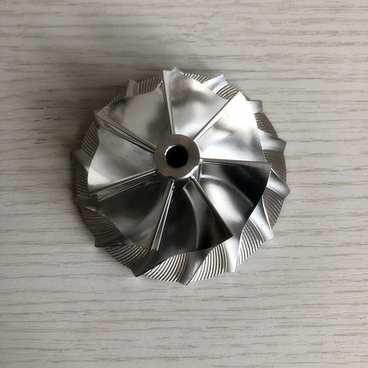 TD05H Reverse 55.50/76.13 mm 7+7 Blade Turbine Billet Compressor Wheel