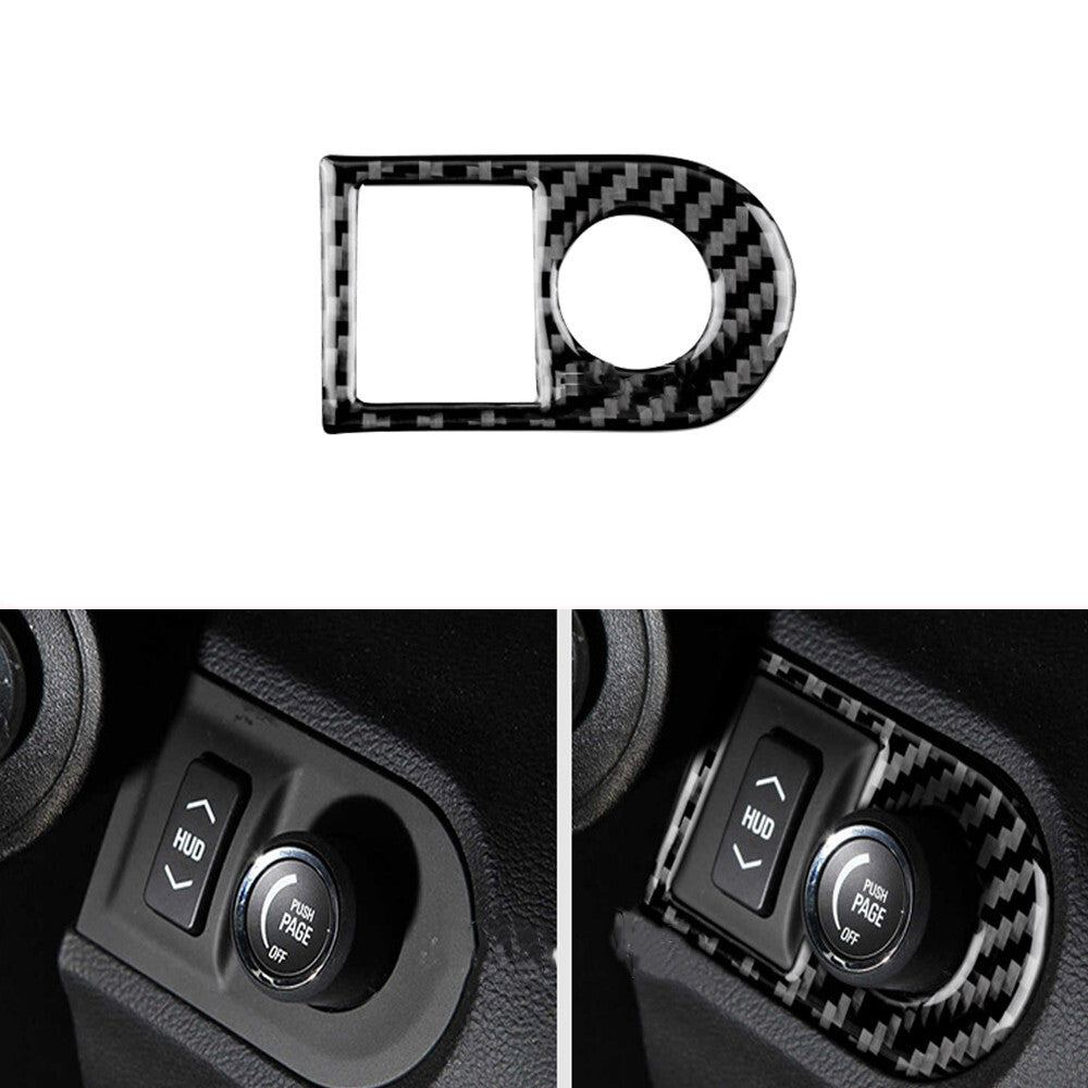 for Chevrolet Camaro 2010-2015 Carbon Fiber HUD Panel Decorative Cover Trim