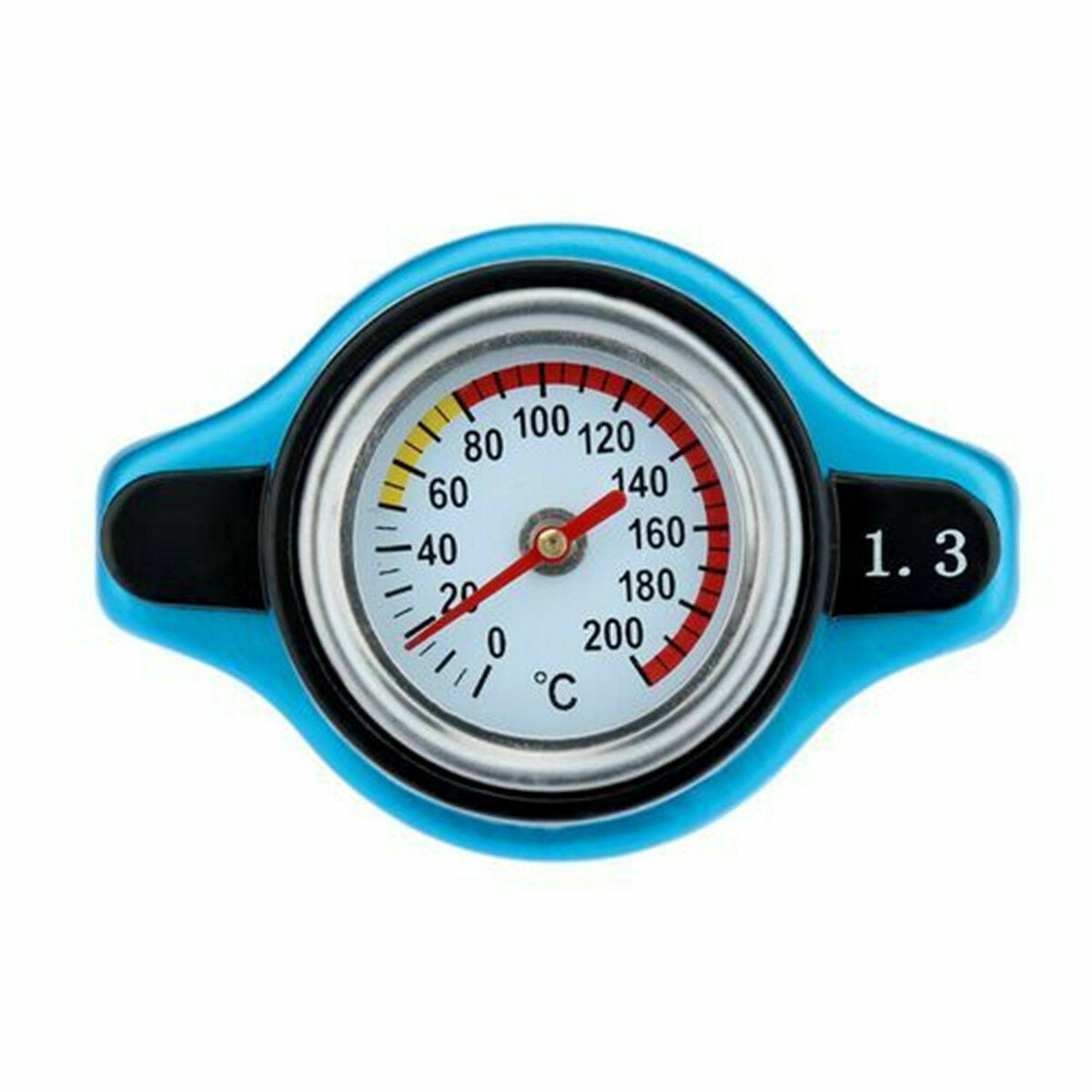 Car Thermostatic Gauge Radiator Cap 1.3 Bar Small Head Water Temp Meter New