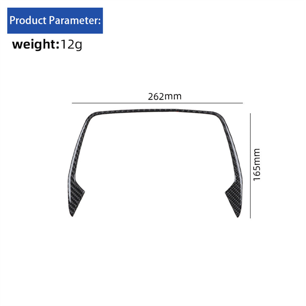 Carbon Fiber 8'' Touch Screen Navigation Upper Trim for Chevrolet Camaro 2016-23