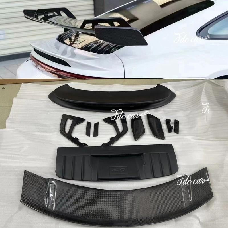 GT3 Style GT Wing Rear Spoiler for Fit for Porsche 911 992 2020 To 2022 Unpainted Q