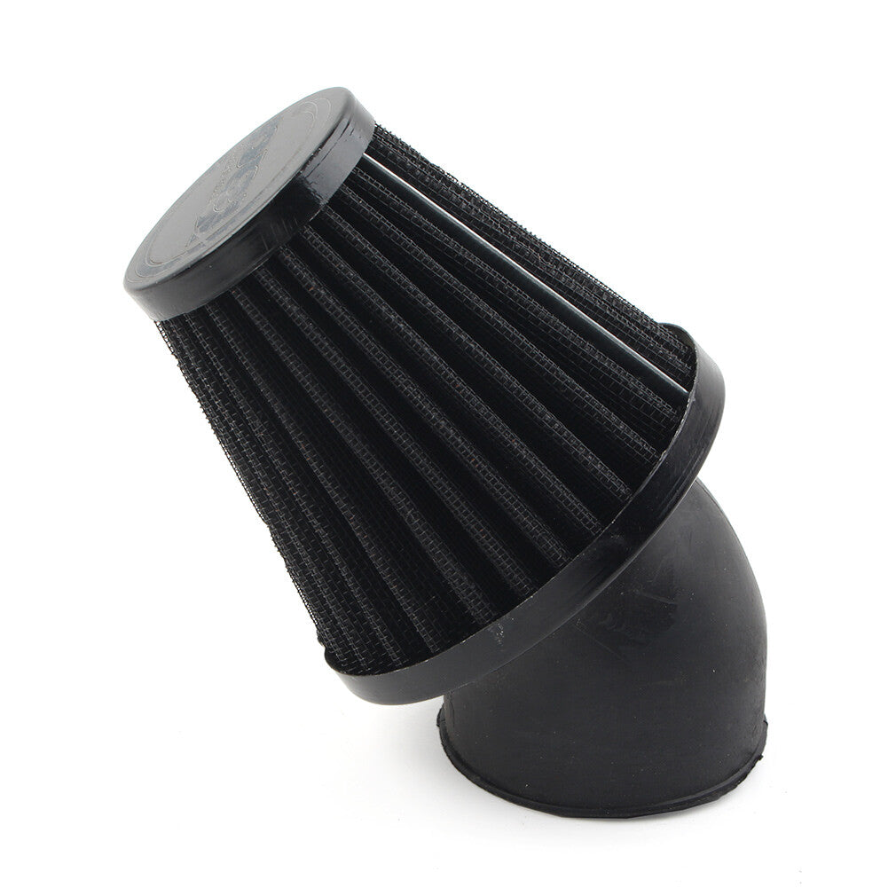 48mm Air Intake Filter Cleaner Rubber Bend Inlet Stainless Steel Mesh Q