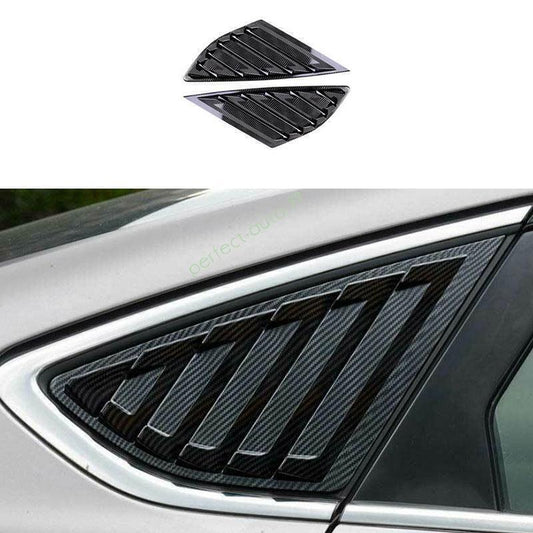 for Ford Mondeo/Fusion 13-20 ABS Carbon Fiber Side Window Louver Shutter Trim 2X