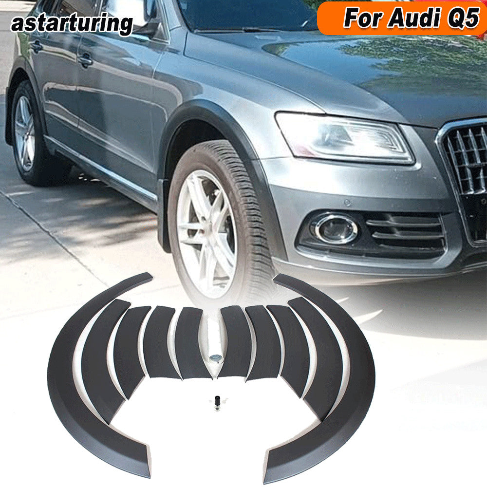 10pcs Gray Wide Wheel Arch Fender Flares Trim Covers for Audi Q5 Non-Sline 09-16