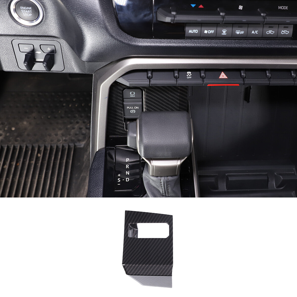 ABS carbon fiber tailgate badge decorative ring suitable for Ranger 2015-2022- v