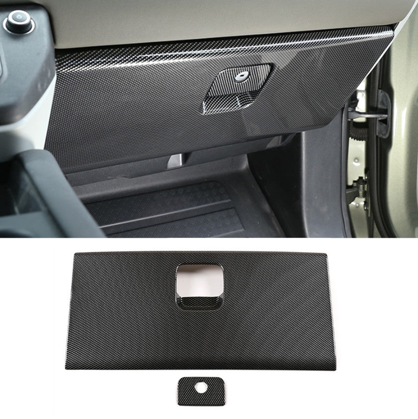 for Land Rover for Defender 2020-23 Carbon Fiber ABS copilot Storage box panel cover n