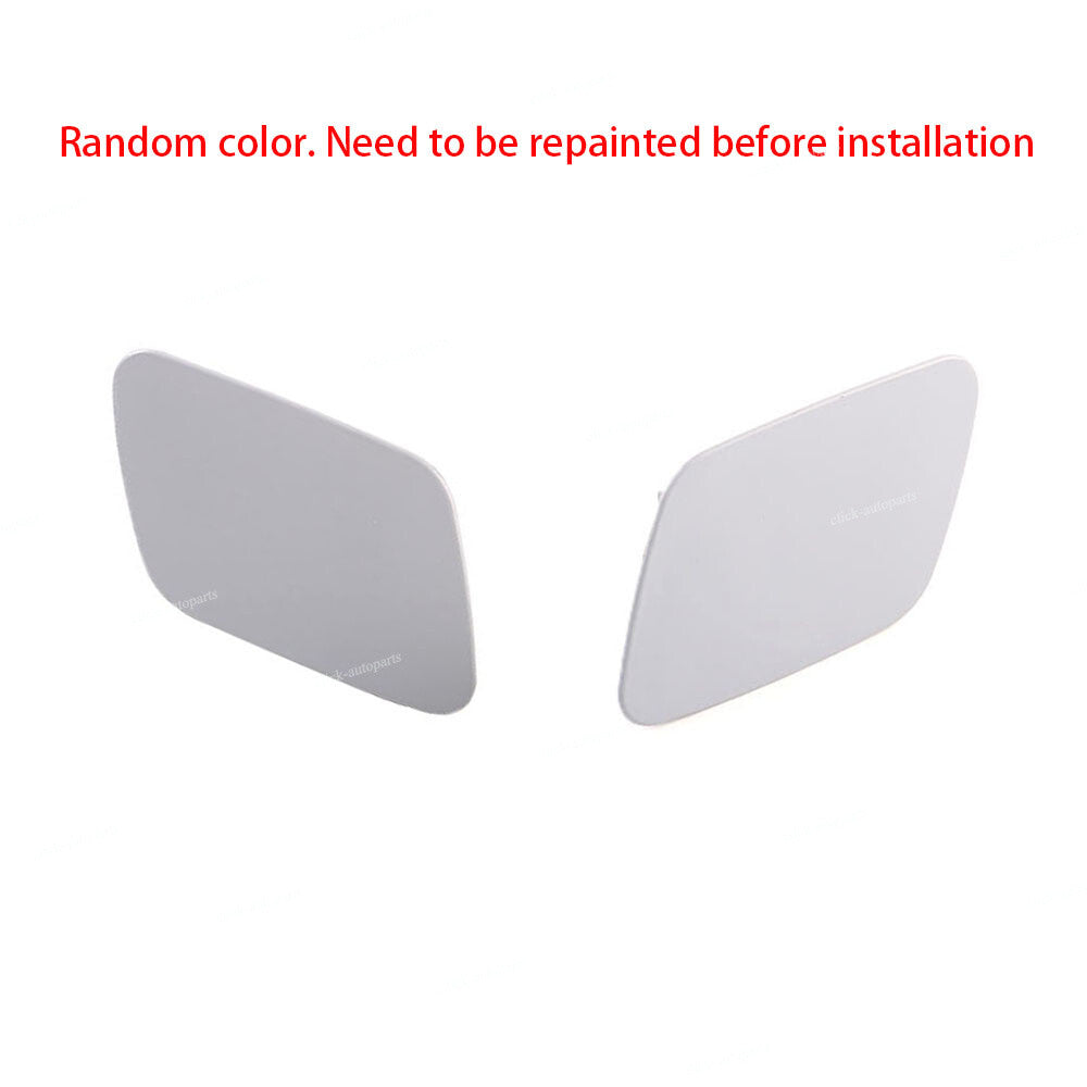 2pcs Front Right  Left Headlight Washer Nozzle Cover Cap For 2007-11 for BMW for X5 E70 Q