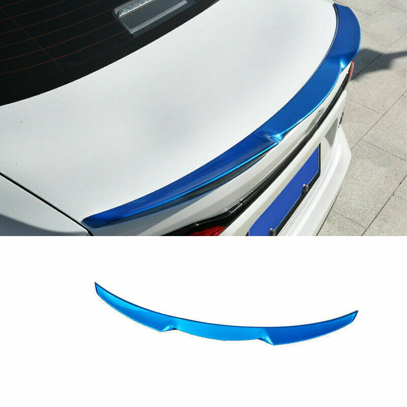 for Toyota for Corolla Sedan 2019-2023 Blue Rear Spoiler Trunk Lip Tail Wing Cover
