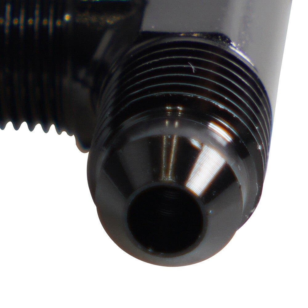4AN AN4 Male Flare Union Tee T Block Fuel Fitting T-piece Adapter Aluminum Black