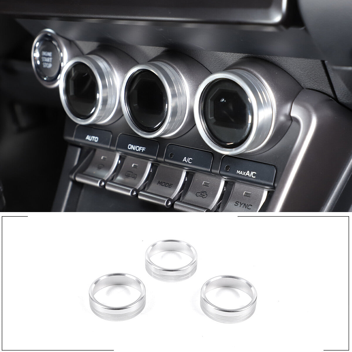 Carbon fiber interior door cushion decorative sticker for Corvette C7 2014-19- v