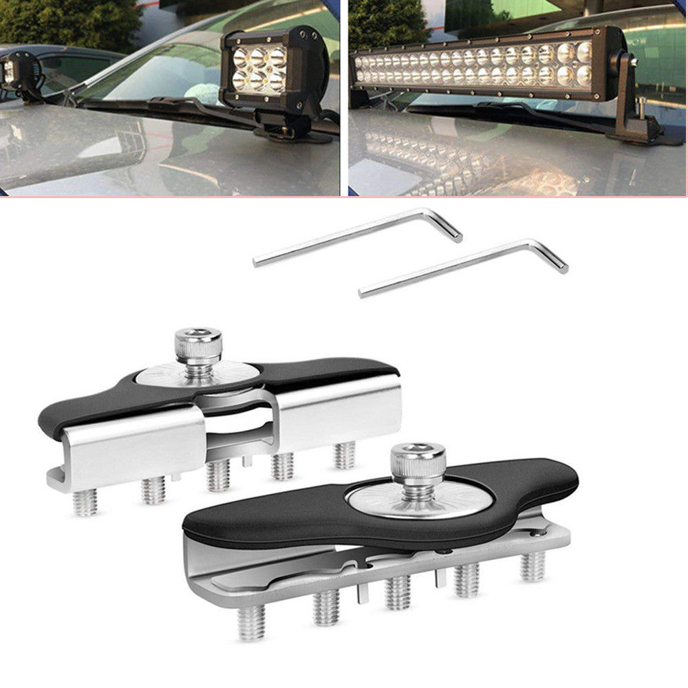 2-Piece SS Car Fixture Bracket, Universal LED Light Cover, Rod Mounting Bracket, Off-Road n