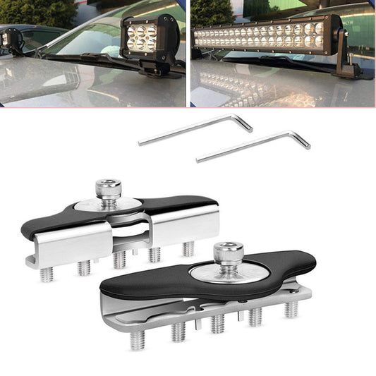2-Piece SS Car Fixture Bracket, Universal LED Light Cover, Rod Mounting Bracket, Off-Road n