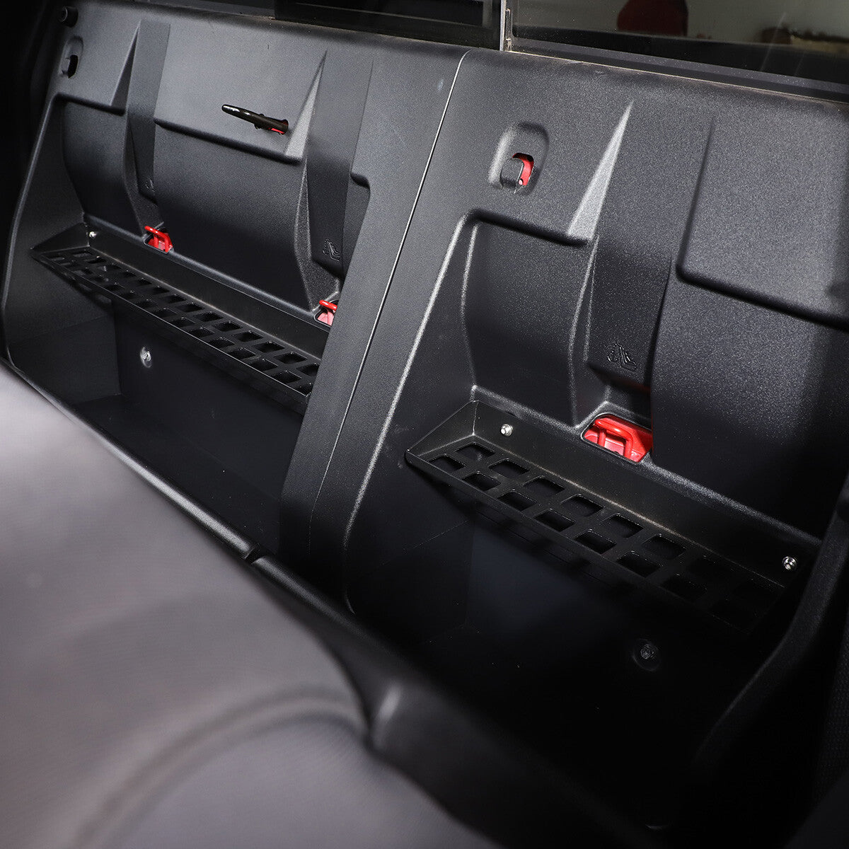 Rear for seat cargo storage box suitable for Tacoma 2016-2020, 2-piece aluminum alloy design. n