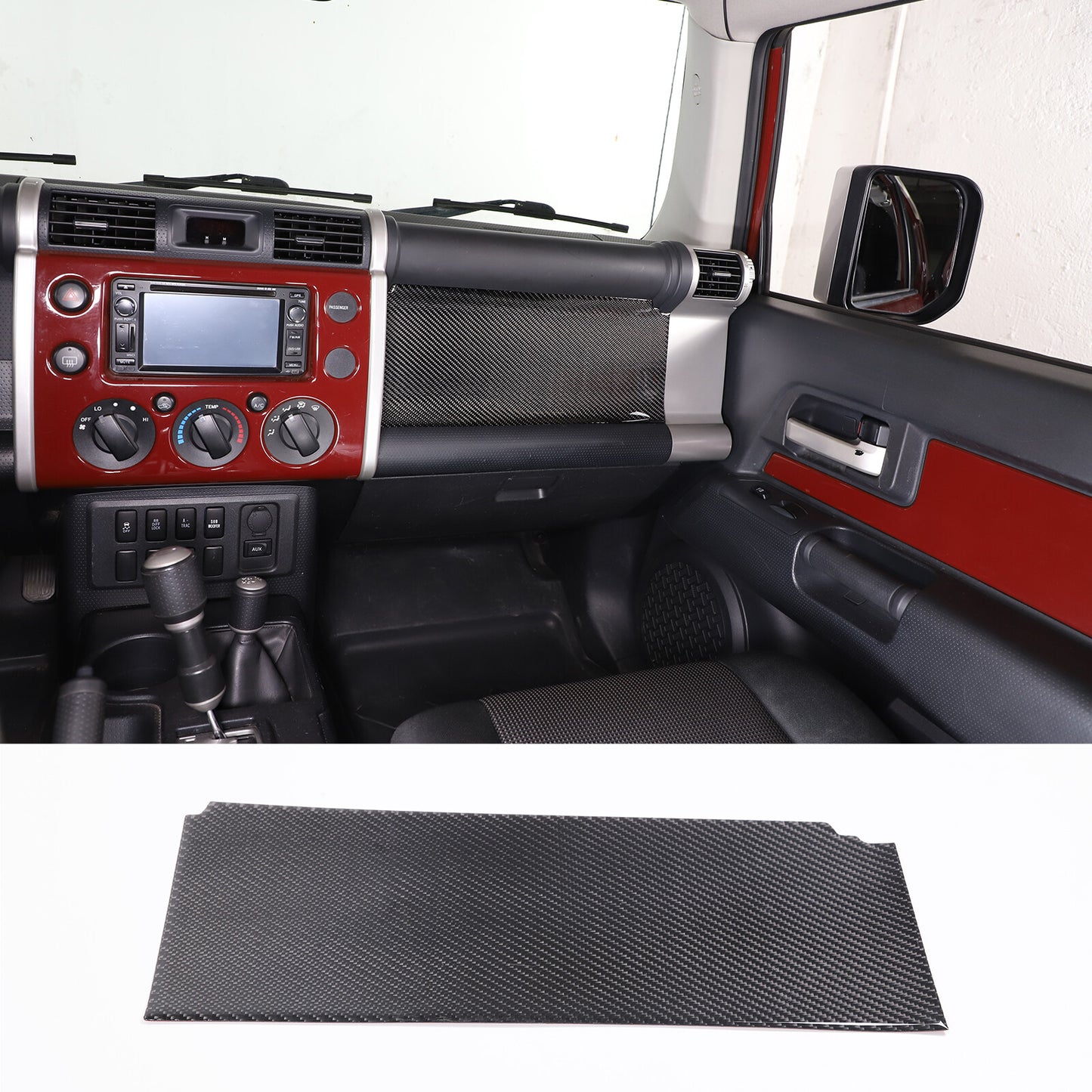 Matte Black ABS Mirror Door Handle Cover Trim Kit for Tundra 2007 - 2021- v