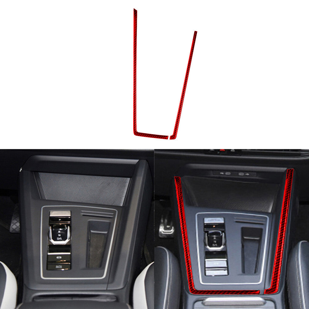 Red Carbon Fiber Speedometer Surround Cover for Subaru Legacy Outback 2010-14 v